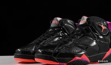 JORDAN 7 PATENT BLACK 313358-006 AIR RETRO 0707